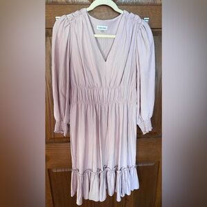 Calvin Klein Light Purple Long Sleeve Dress Womens Size 6